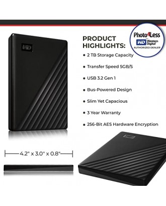 WD 4TB My Passport USB 3.2 Gen 1 External Hard Drive